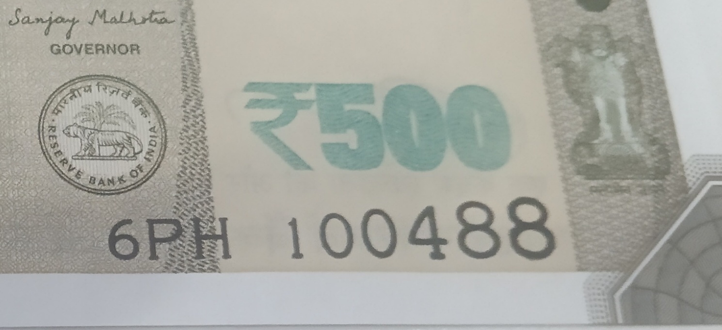 ₹500 Mahatma Gandhi New Series · 6PH 100488 — Detail