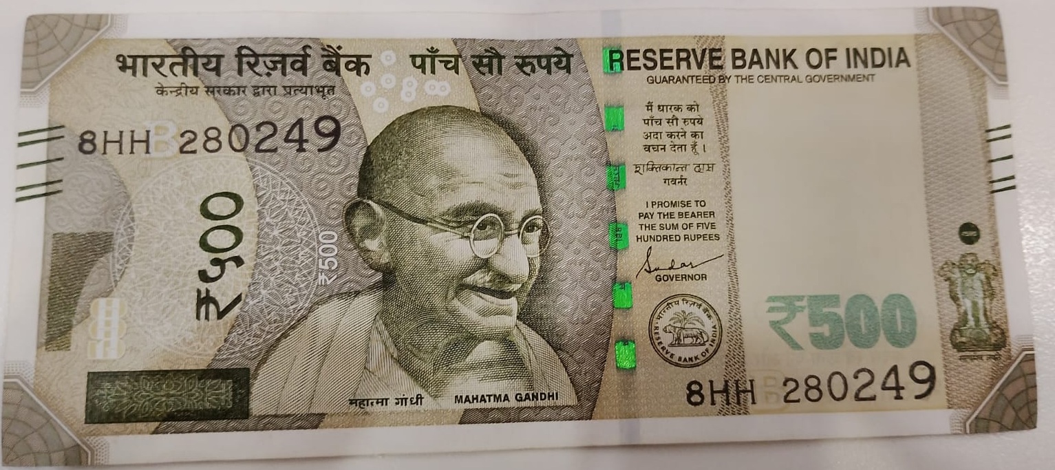 ₹500 Mahatma Gandhi New Series · 8HH 280249