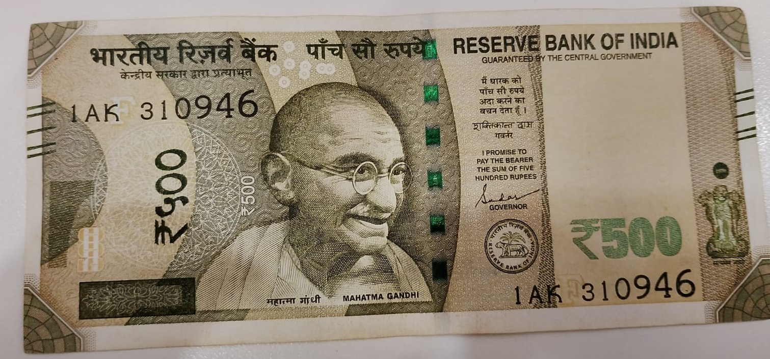 ₹500 Mahatma Gandhi New Series · 1AK 310946