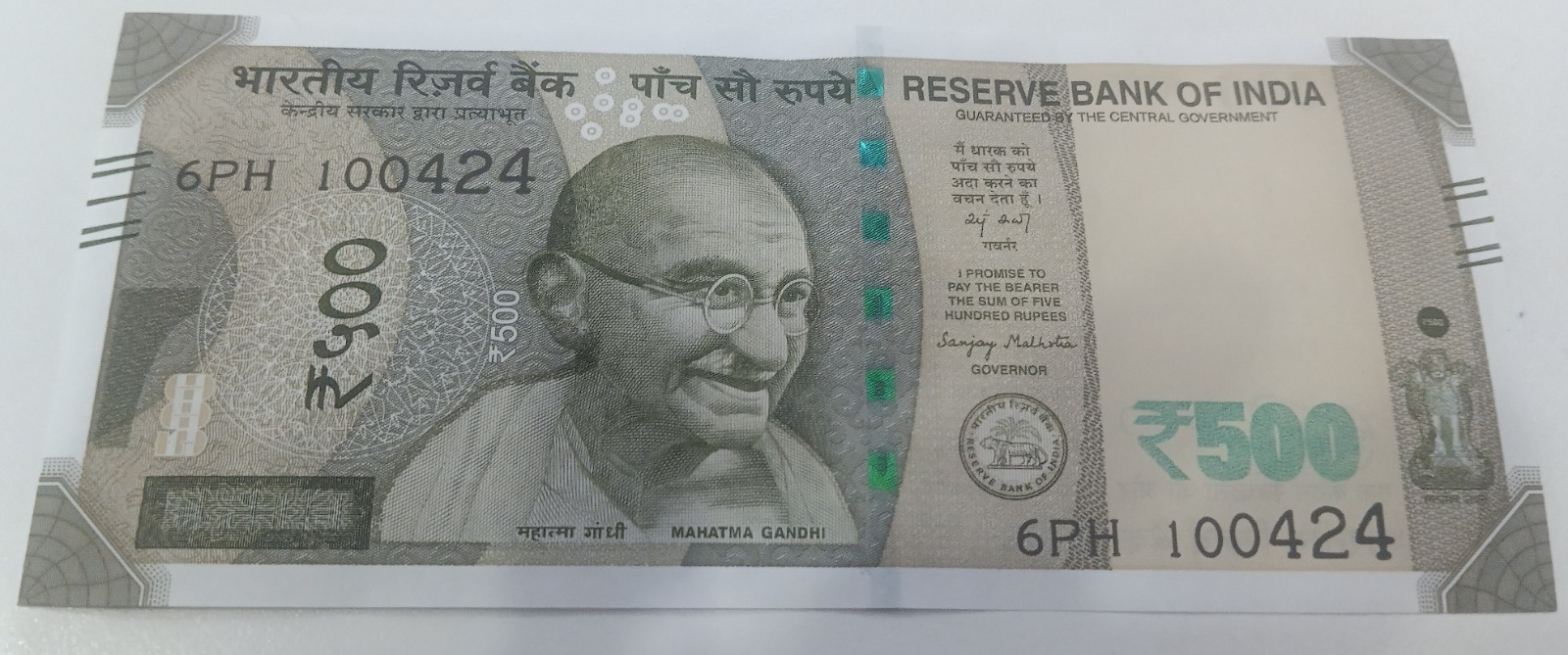 ₹500 Mahatma Gandhi New Series · 6PH 100424