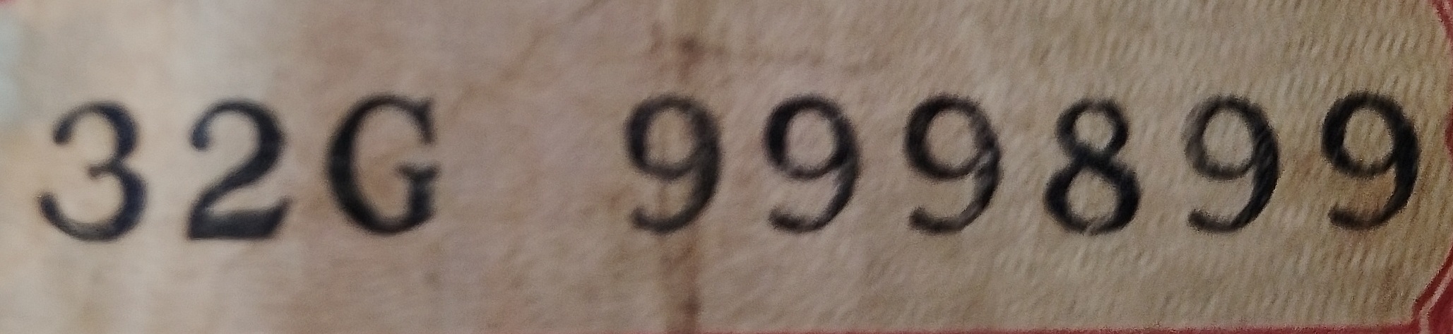 32G 999899 — Detail