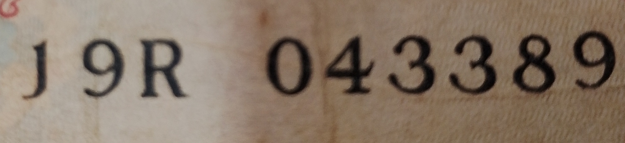 J9R 043389 — Detail