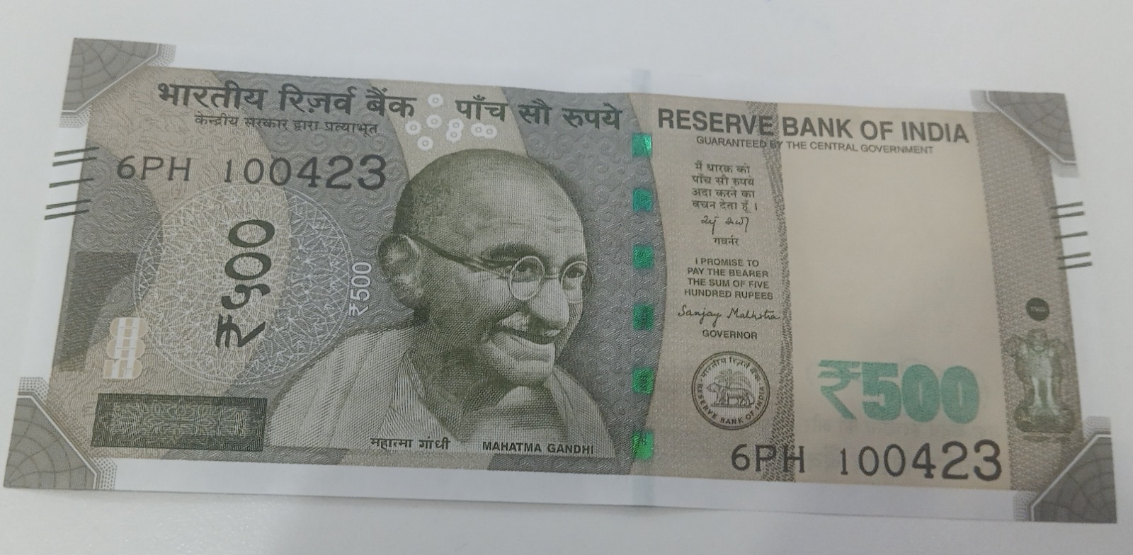 ₹500 Mahatma Gandhi New Series · 6PH 100423