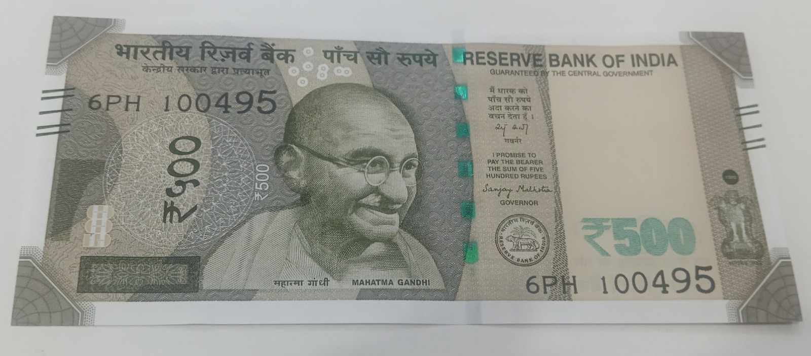 ₹500 Mahatma Gandhi New Series · 6PH 100495