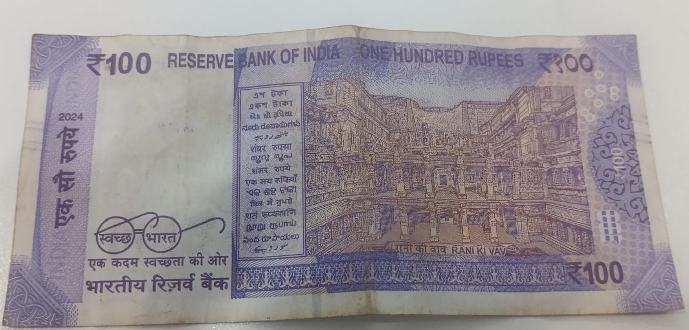 ₹100 Mahatma Gandhi New Series · 6SB 179777 — Back
