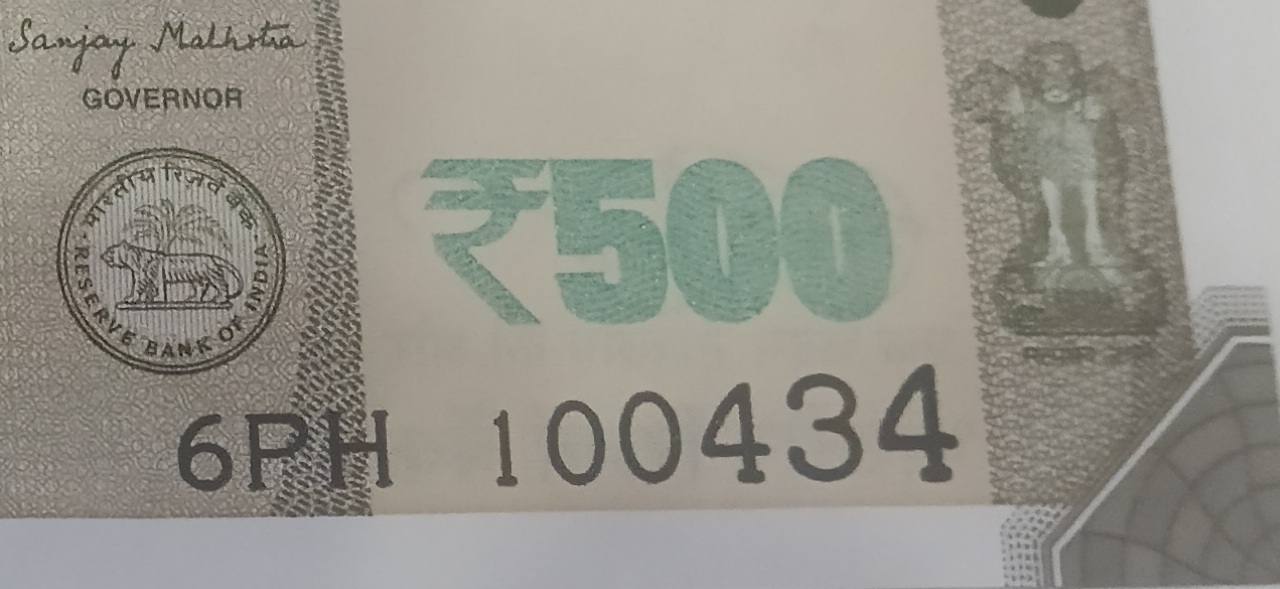 ₹500 Mahatma Gandhi New Series · 6PH 100434 — Detail