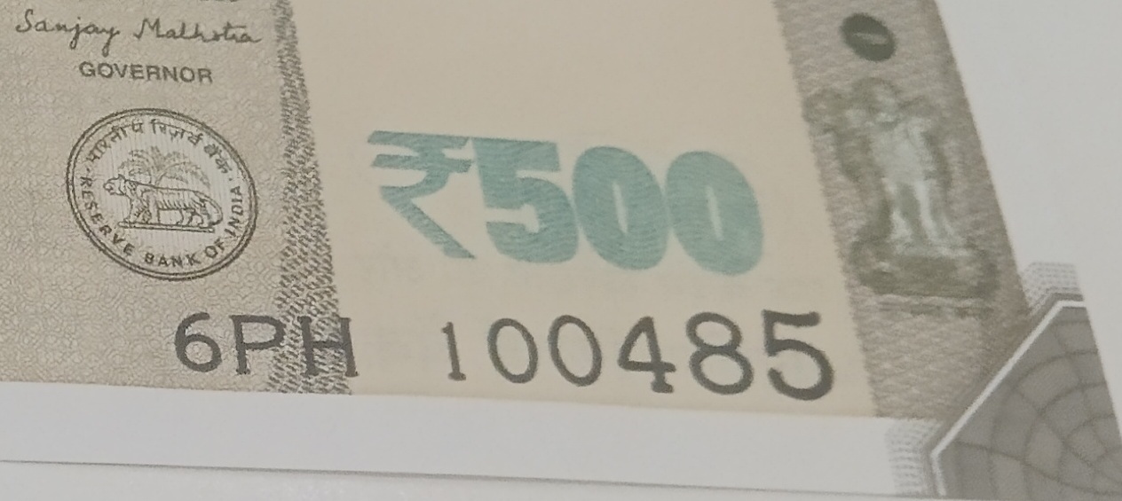 ₹500 Mahatma Gandhi New Series · 6PH 100485 — Detail