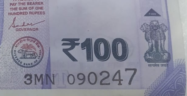 ₹100 Mahatma Gandhi New Series · 3MN 090247 — Detail