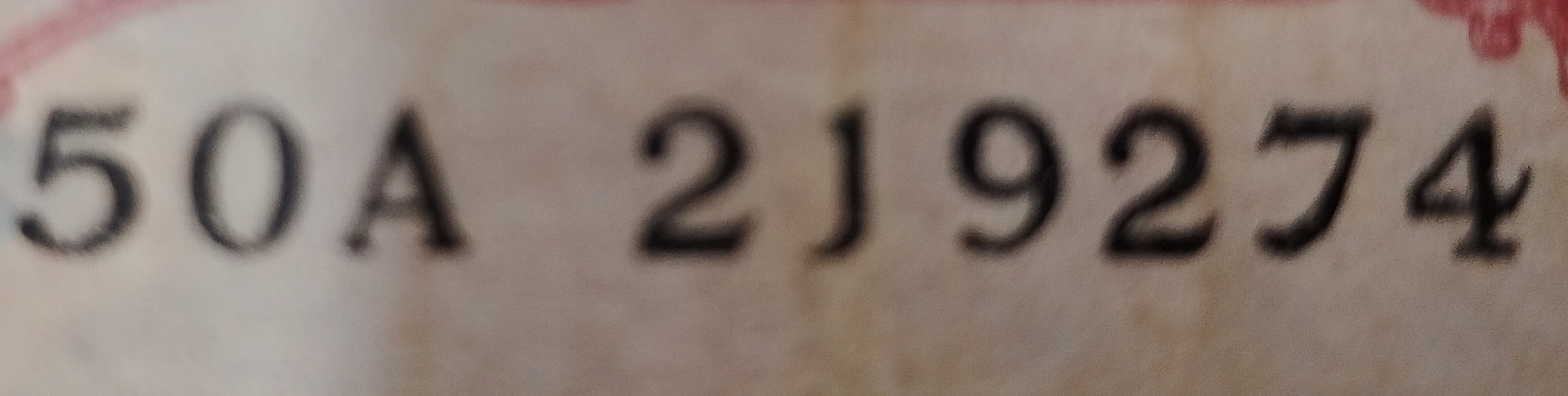 50A 2J9274 — Detail